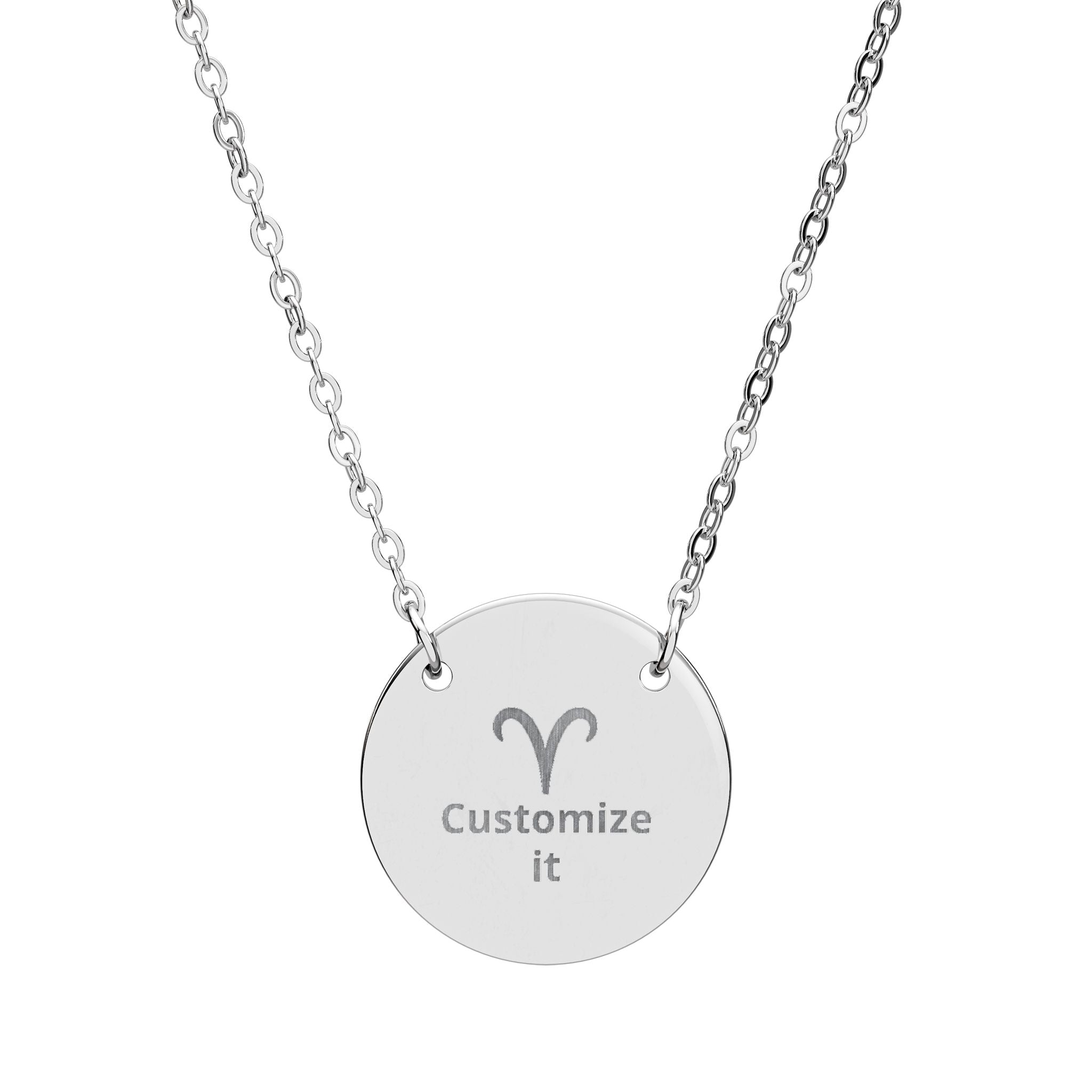 Customizable Aries Zodiac Necklace