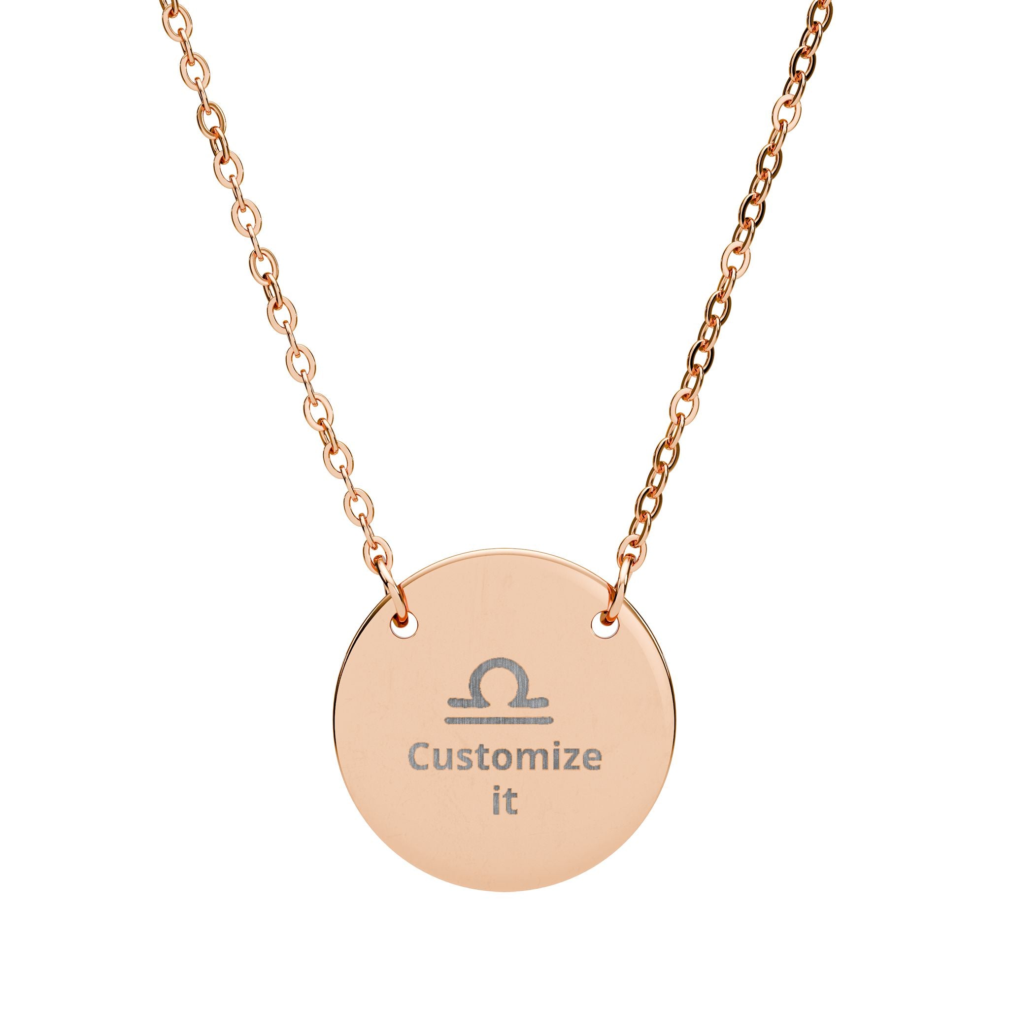 Customizable Libra Zodiac Necklace
