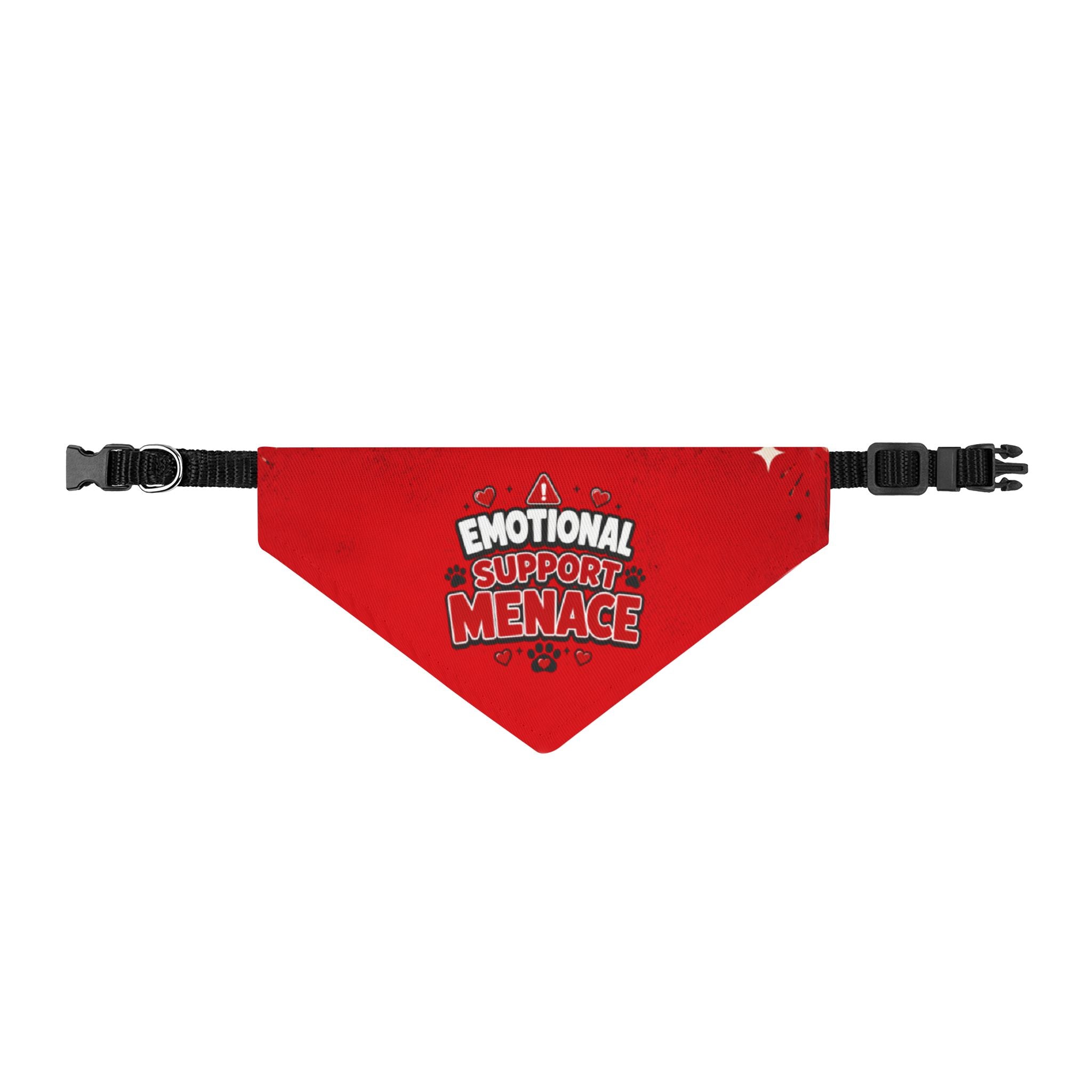 Emotional Support Menace | Clip-On Pet Bandana