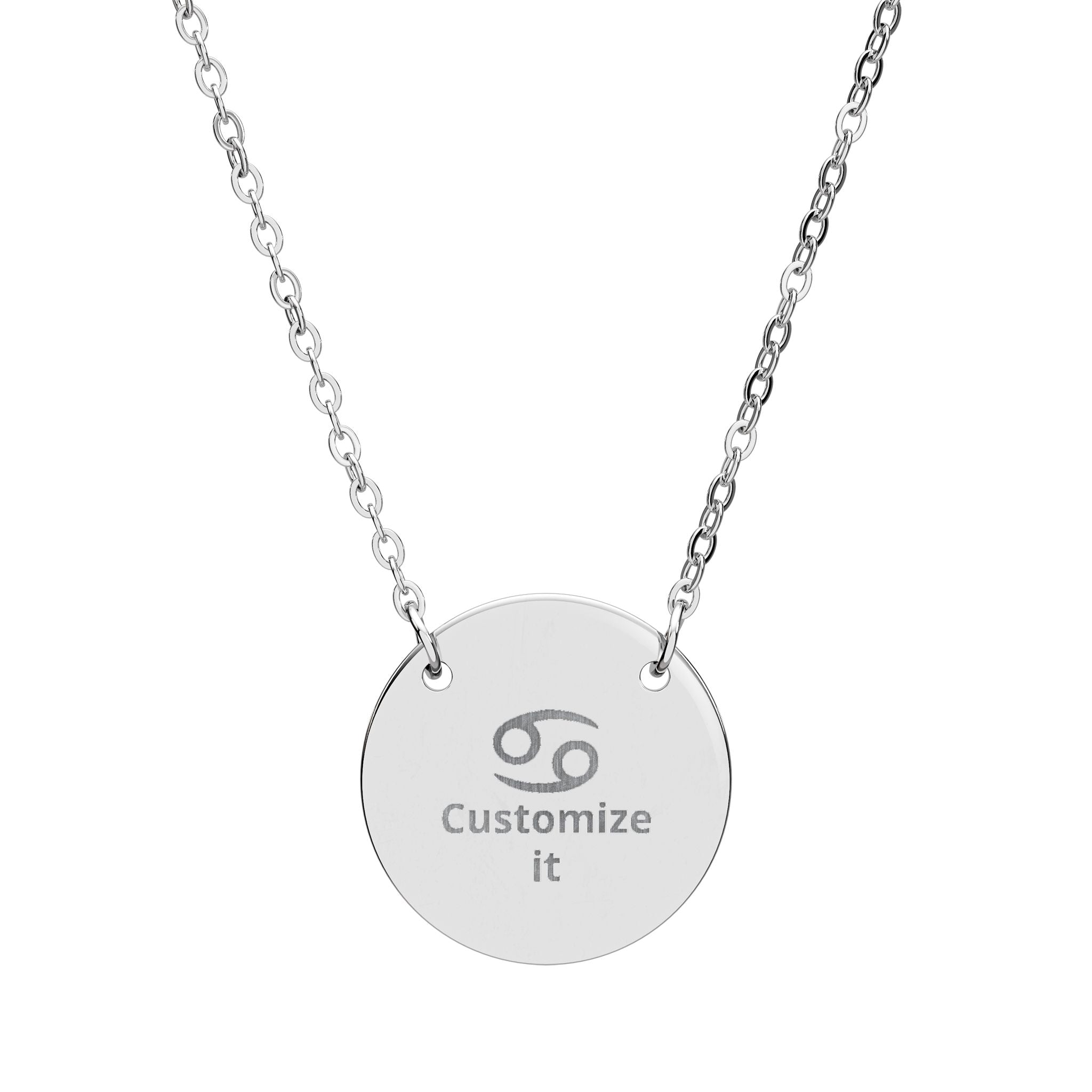 Customizable Cancer Zodiac Necklace