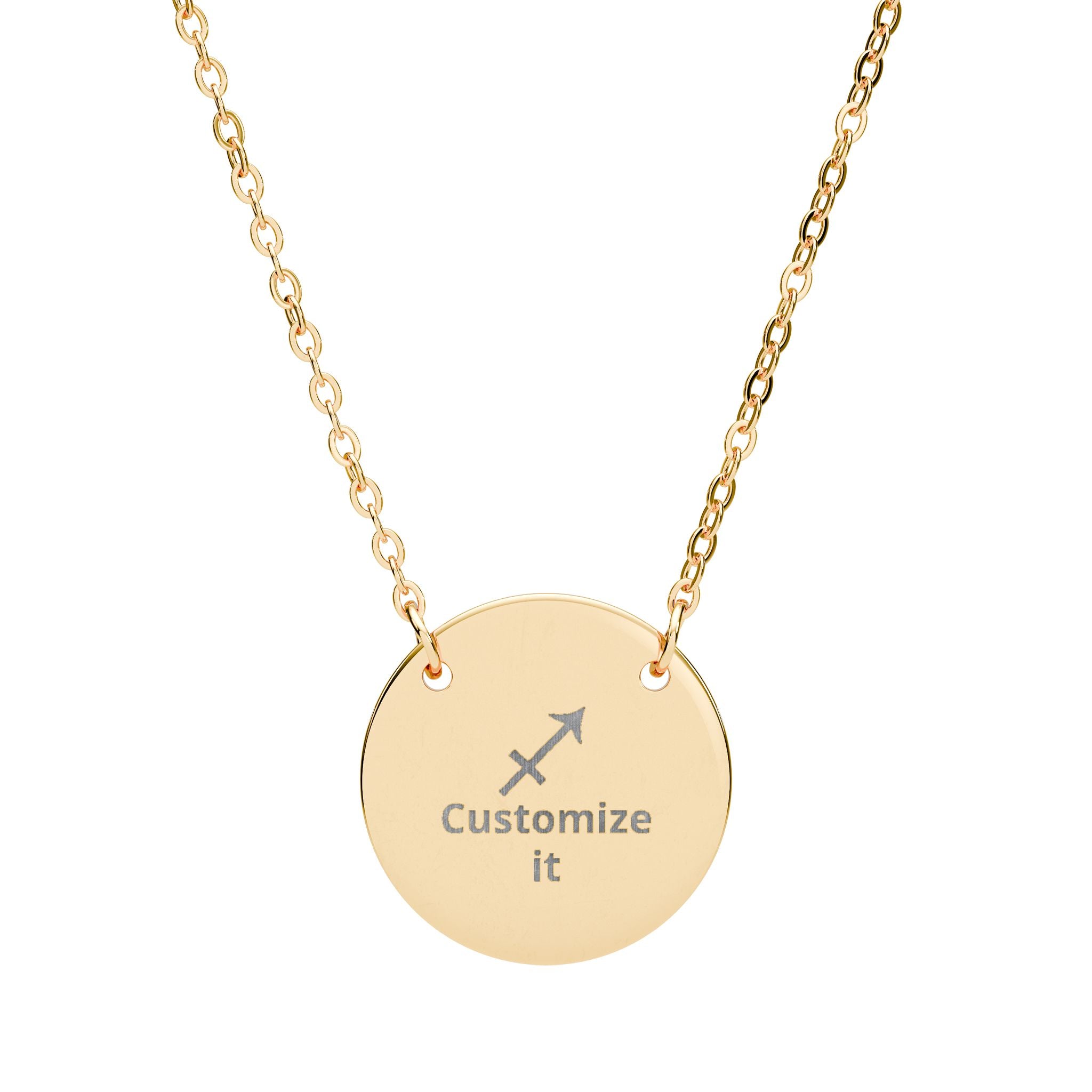 Customizable Sagittarius Zodiac Necklace