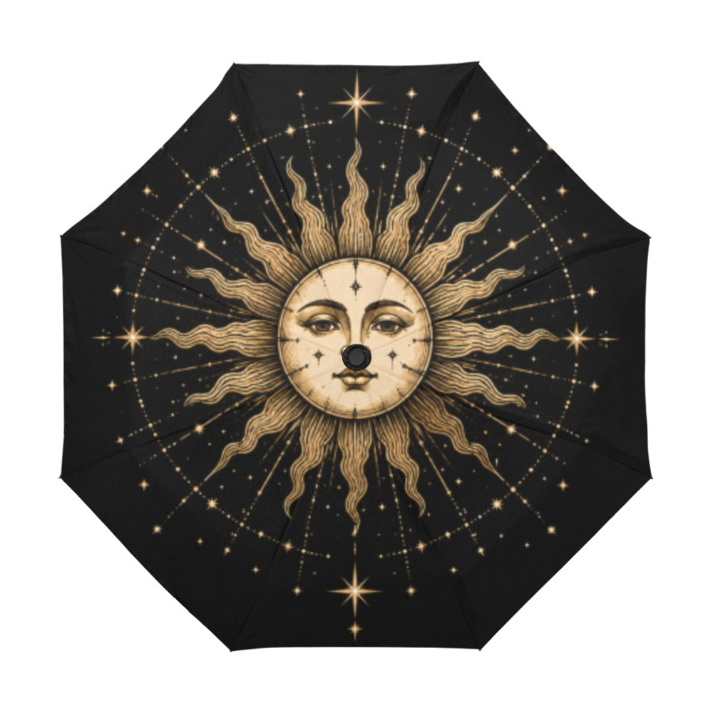 Radiant Sun Compact Automatic Umbrella