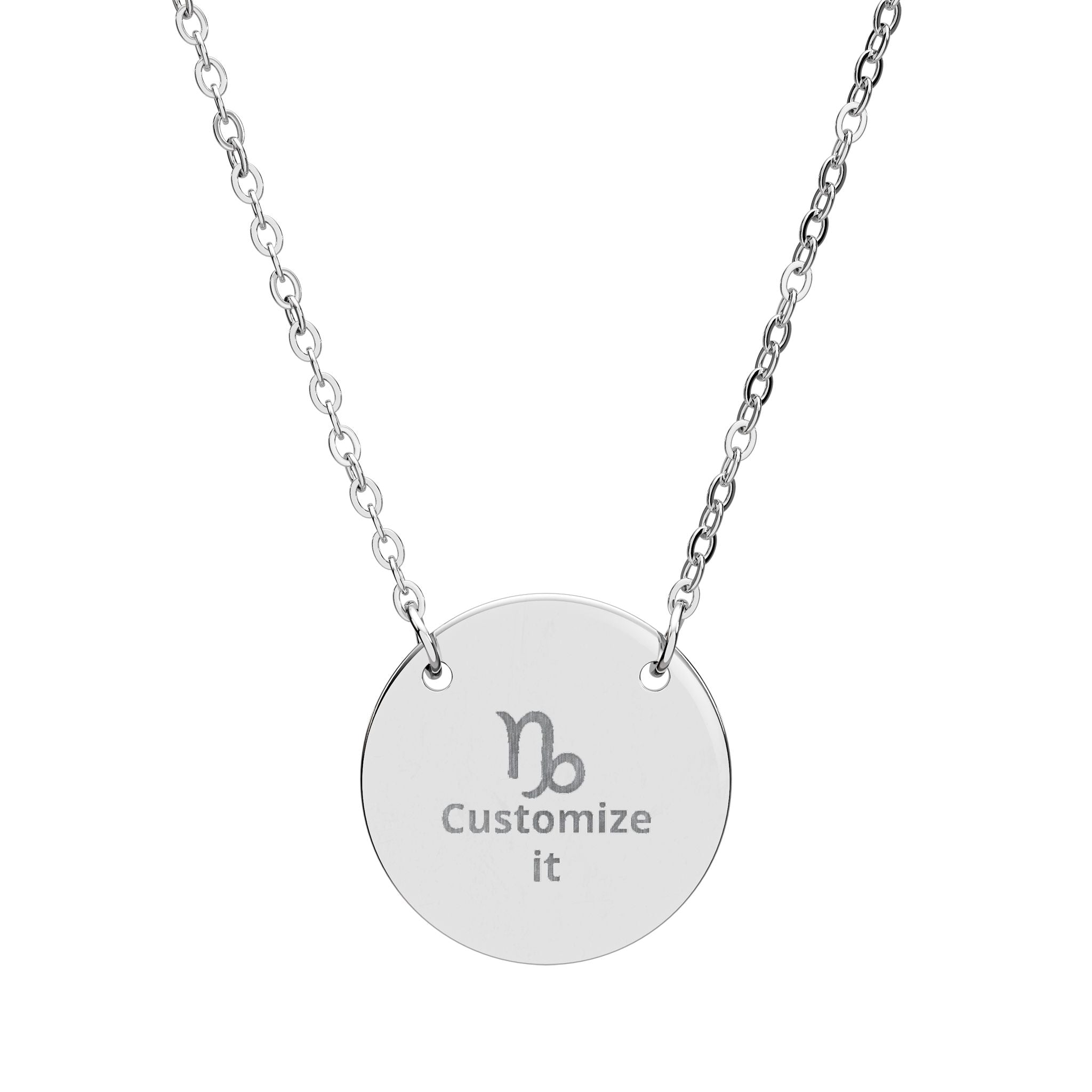 Customizable Capricorn Zodiac Necklace