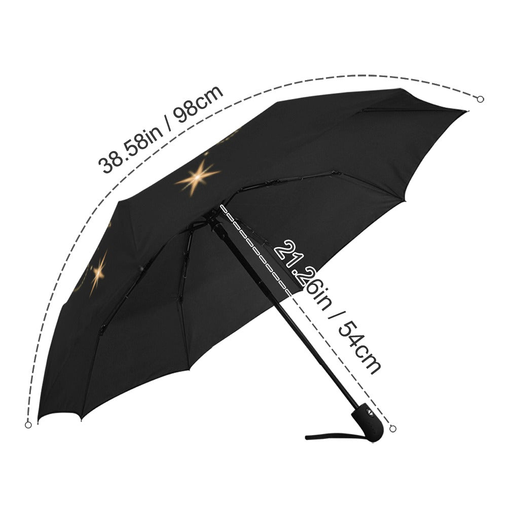Divine Protection Hamsa Compact Automatic Umbrella