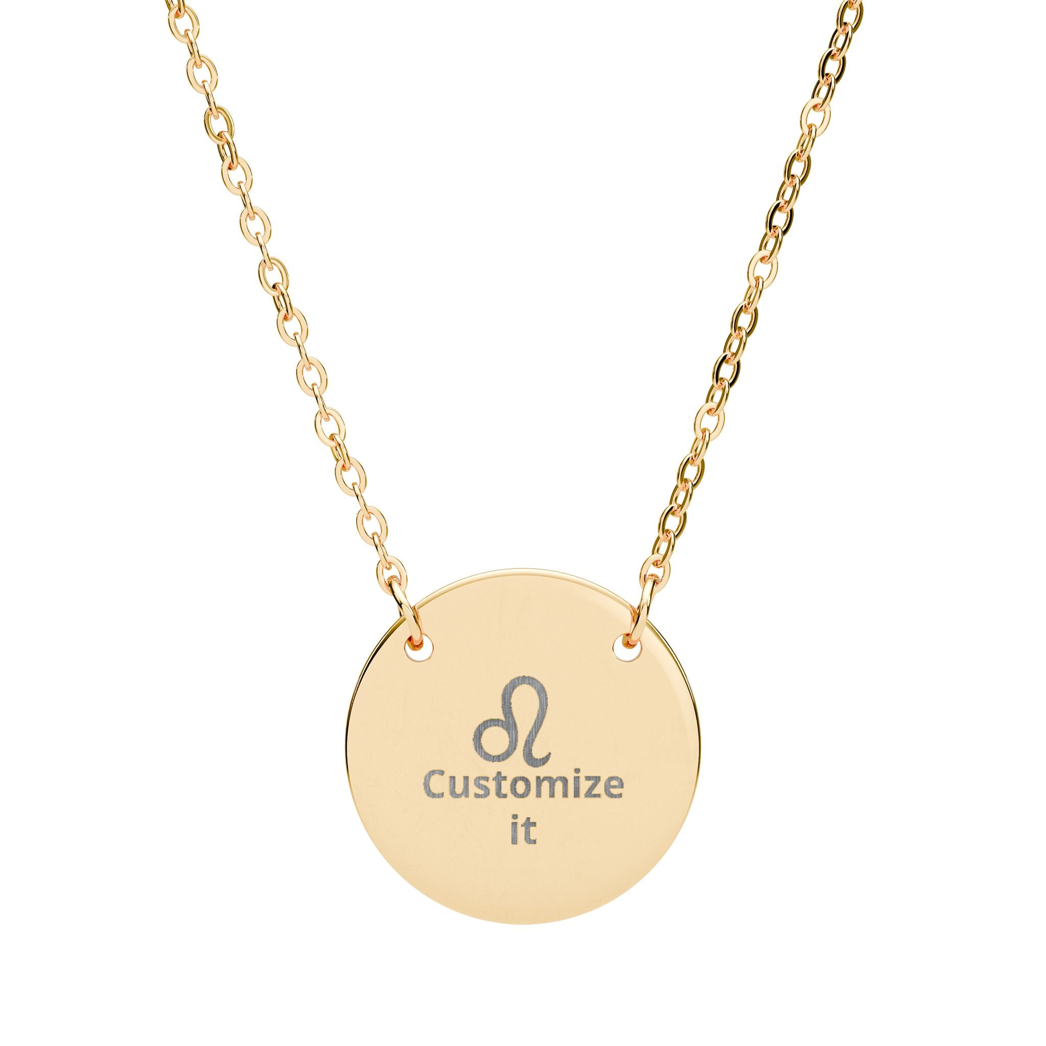 Customizable Leo Zodiac Necklace