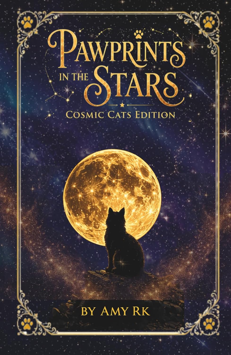 Cosmic Cats Signed Book + Bookmark Jewelry Gift Set