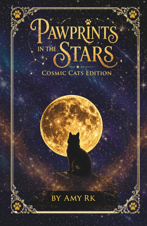 Cosmic Cats Signed Book + Bookmark Jewelry Gift Set