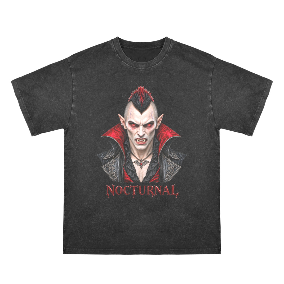 NOCTURNAL Vampire Men’s Washed Cotton T-Shirt