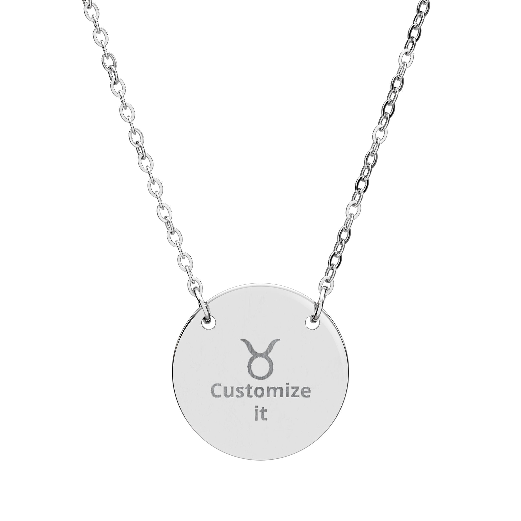 Customizable Taurus Zodiac Necklace