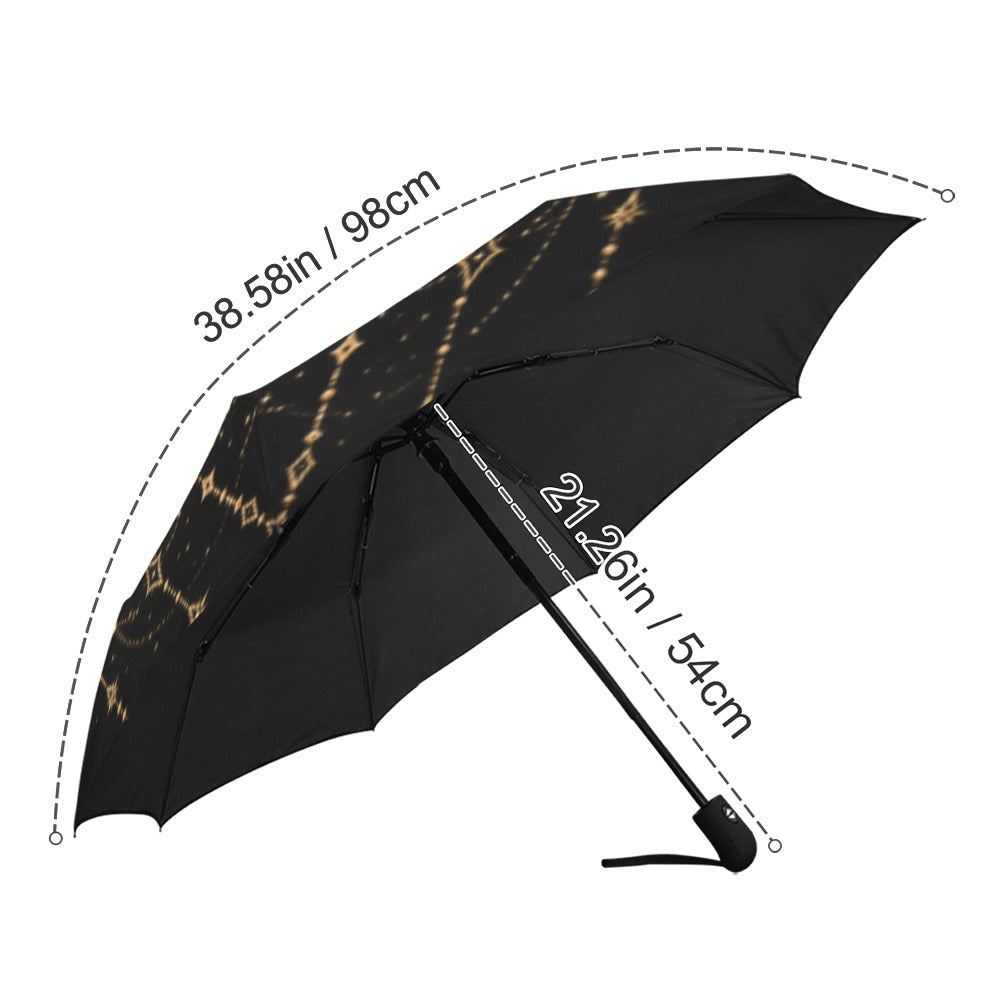 Golden Dragon Compact Automatic Umbrella