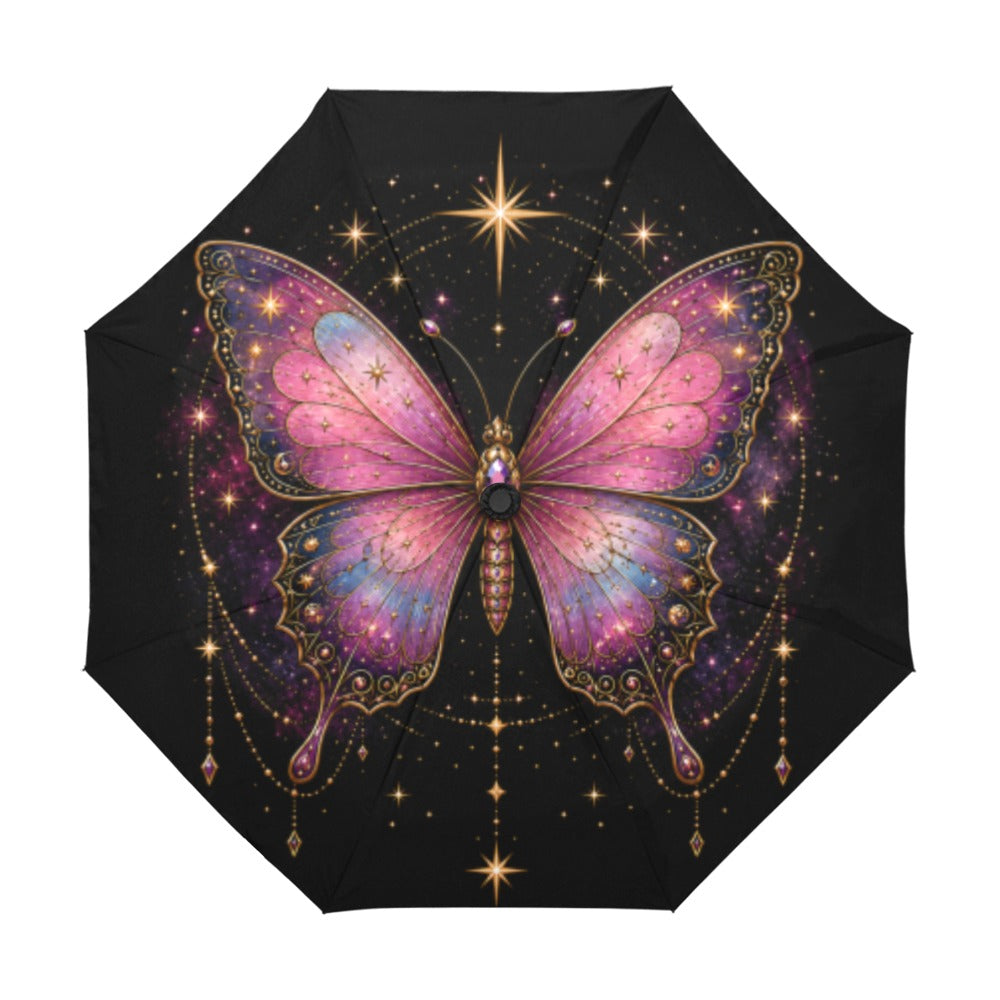 Celestial Butterfly Compact Automatic Umbrella
