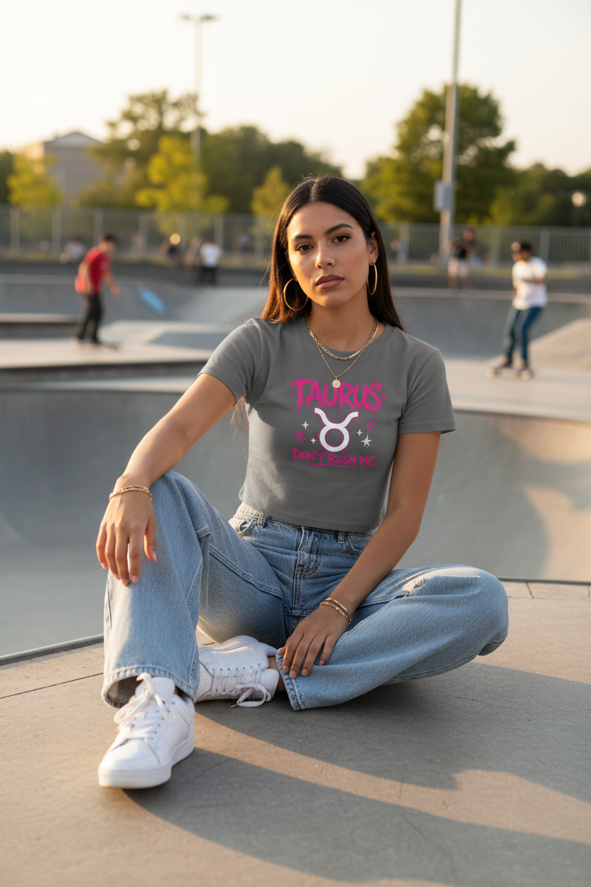 Taurus Don’t Rush Me Crop Top