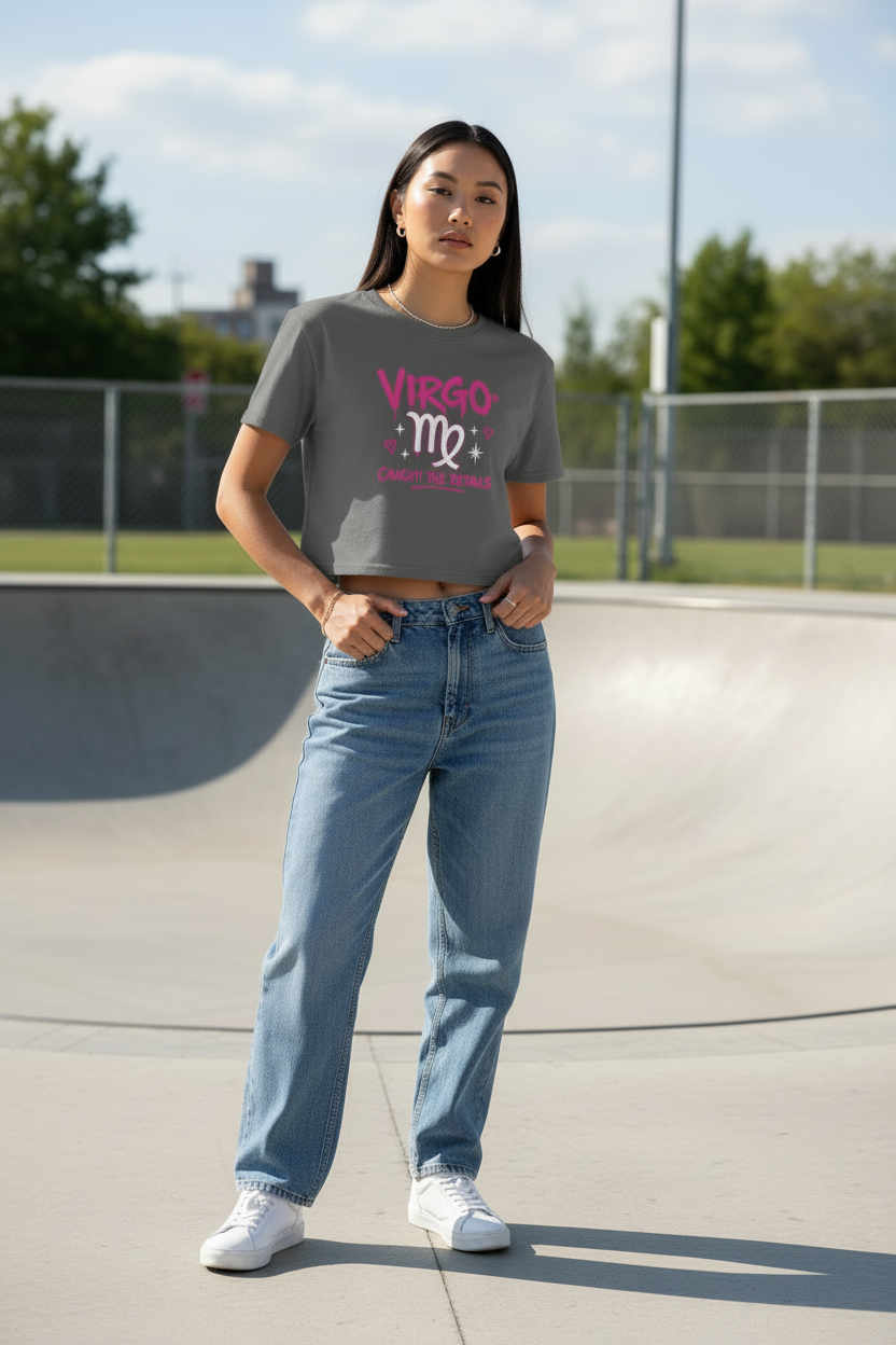 Virgo Caught The Details Crop Top