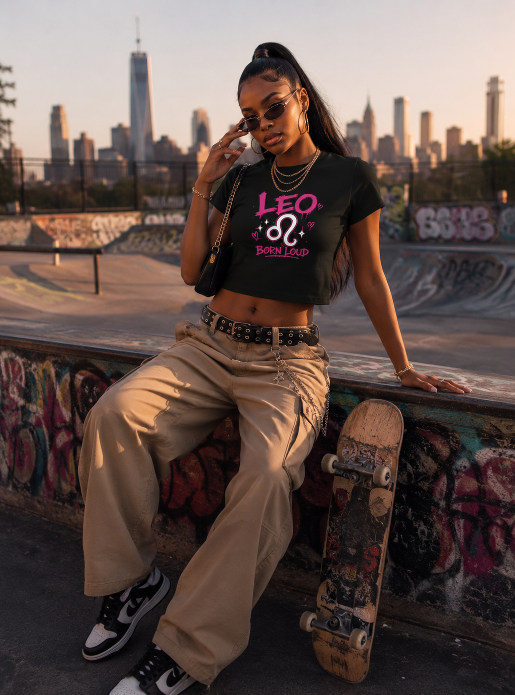 Leo Born Loud Crop Top
