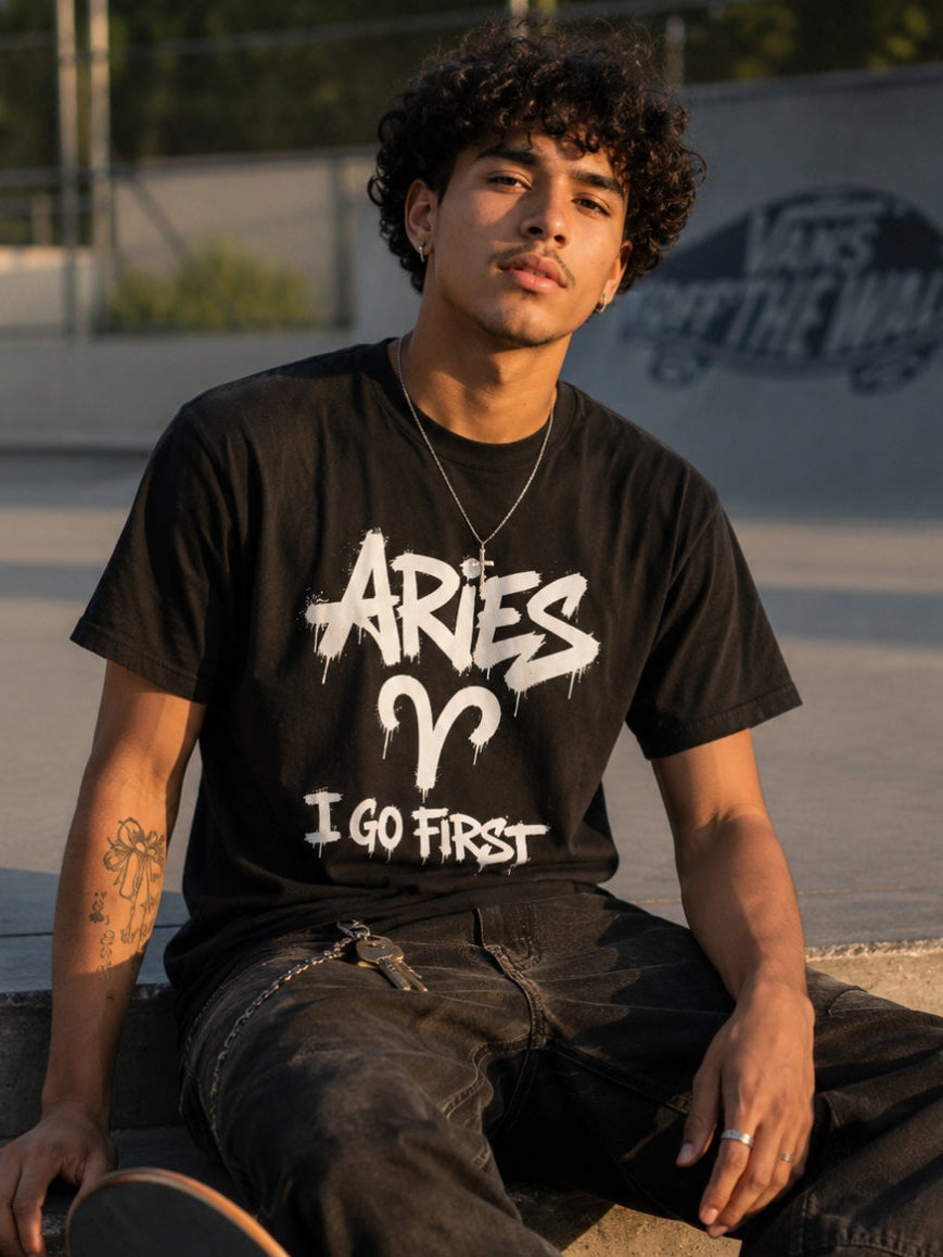 Aries | I Go First Zodiac Tee