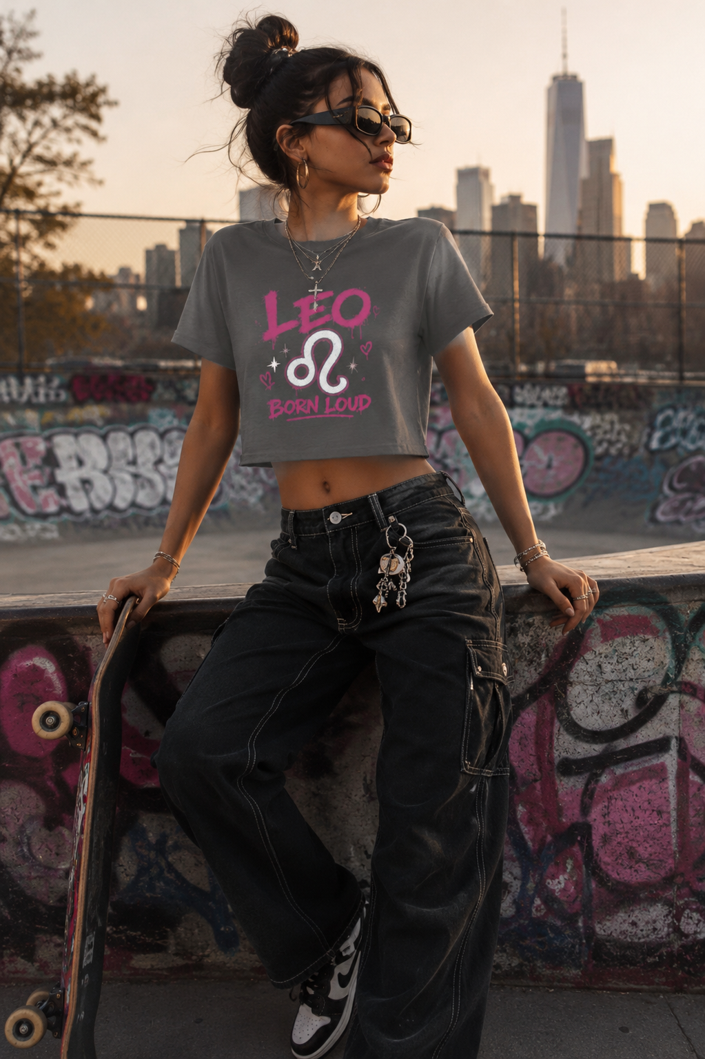 Leo Born Loud Crop Top