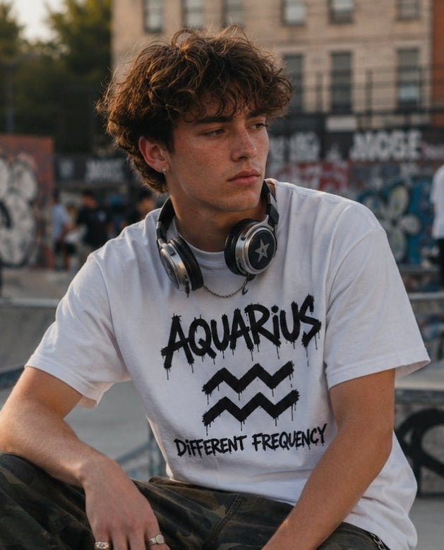 Aquarius | Different Frequency Zodiac Graphic Tee