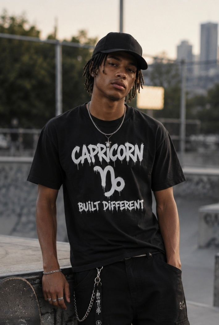 Capricorn | Built Different Zodiac Graphic Tee