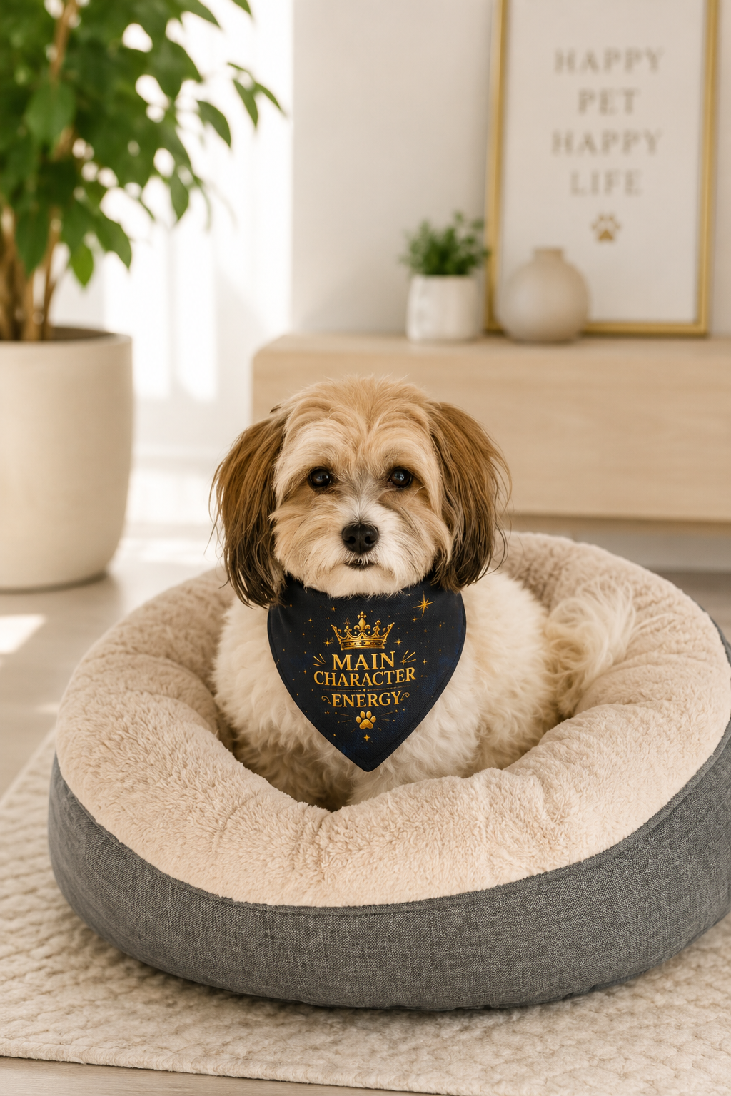 Main Character Energy | Clip-On Pet Bandana