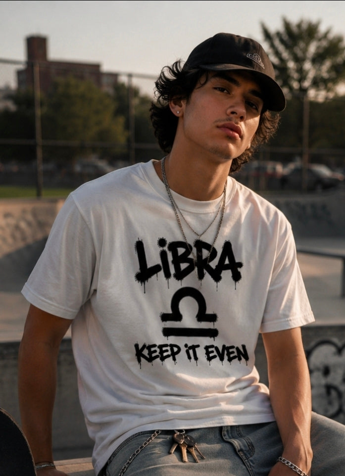 Libra | Keep It Even Zodiac Graphic Tee
