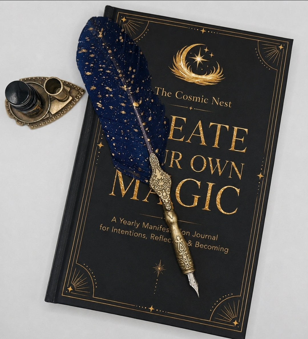 Create Your Own Magic™ Manifestation Journal & Feather Ink Pen Gift Set