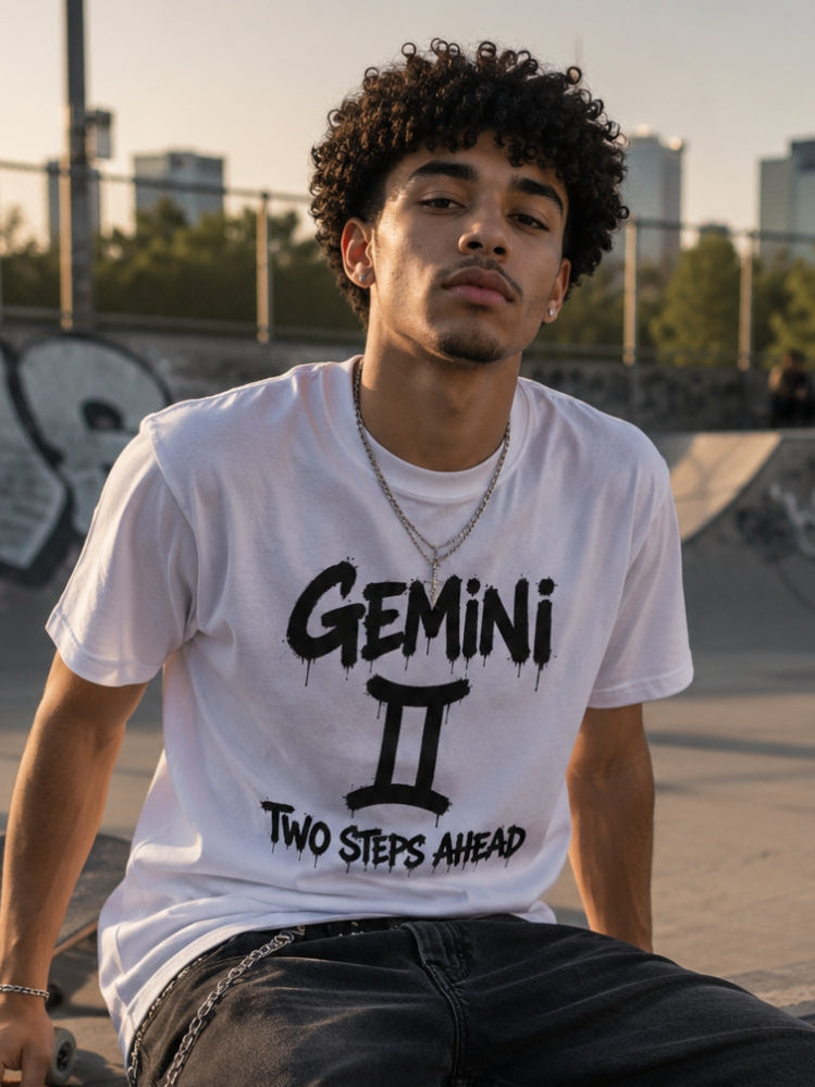 Gemini | Two Steps Ahead Zodiac Graphic Tee